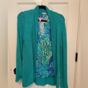 Lilly Pulitzer tank+cardigan set!